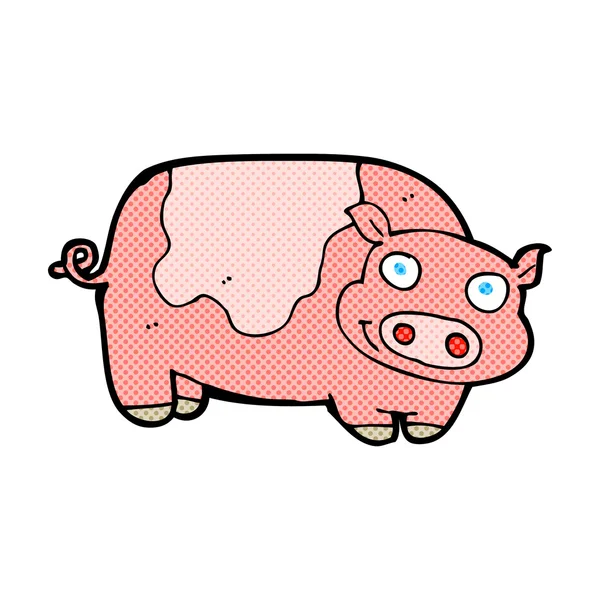 Bande dessinée cochon — Image vectorielle