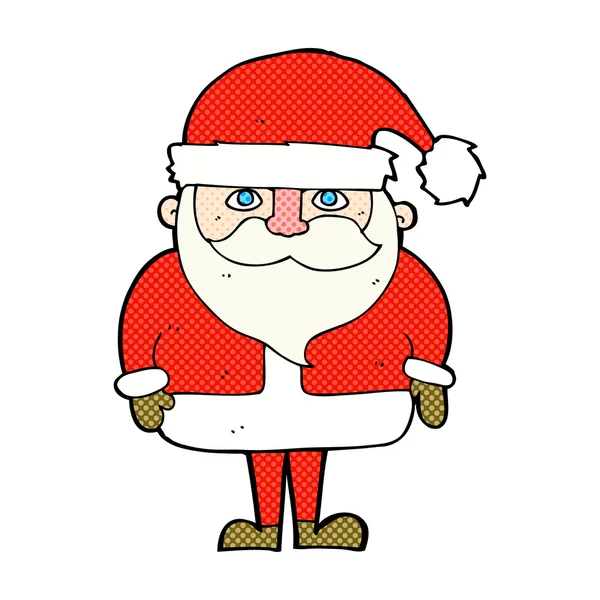 Comic cartoon santa claus — Stock Vector