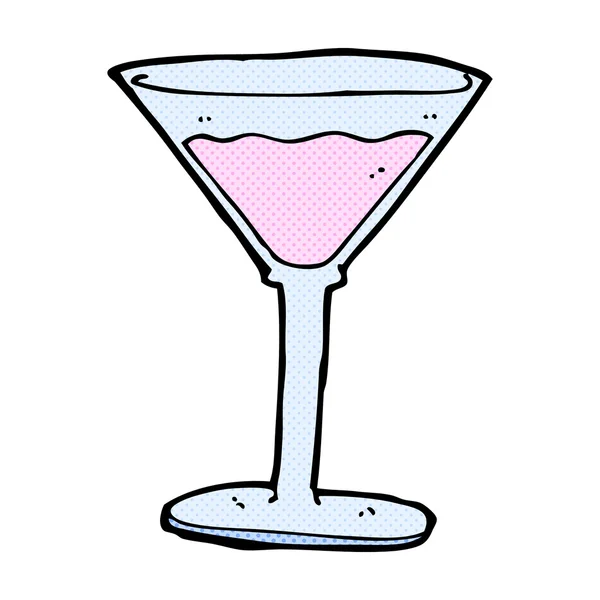 Cocktail dessin animé comique — Image vectorielle