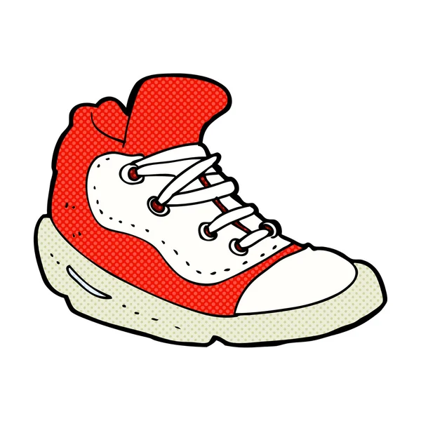 Strip cartoon sneaker — Stockvector
