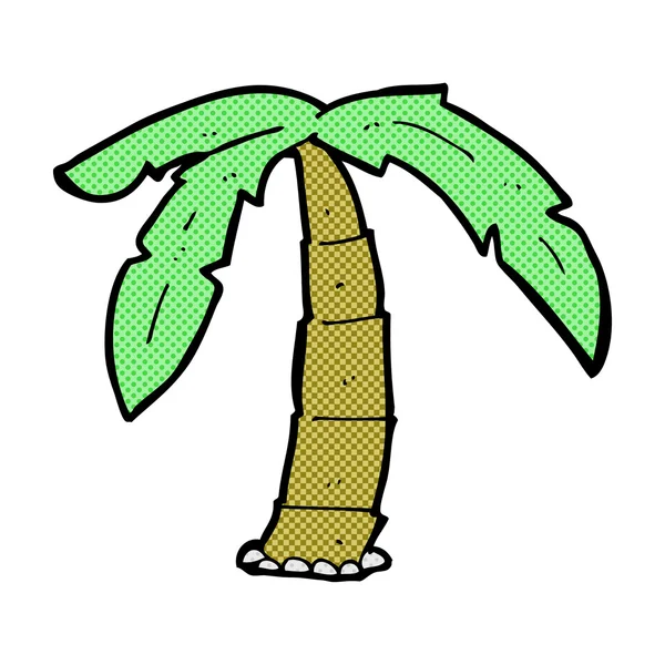 Komiska cartoon palm tree — Stock vektor