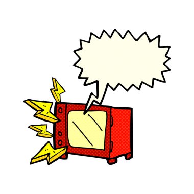 çizgi film mikrodalga ile konuşma balonu