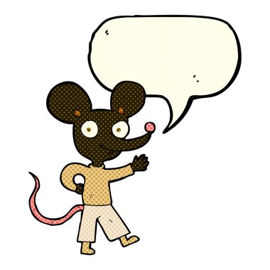 fare ile konuşma balonu sallayarak çizgi film