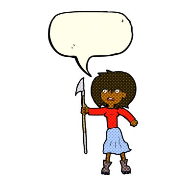 konuşma balonu zıpkın kadınla çizgi film