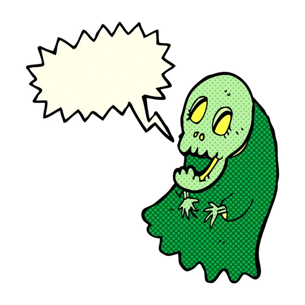 带有言语泡沫的卡通片恐怖食尸鬼 — 图库矢量图片
