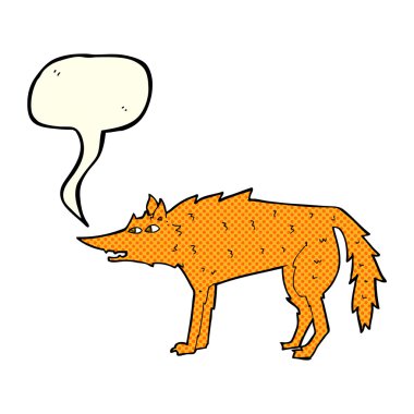 karikatür fox ile konuşma balonu