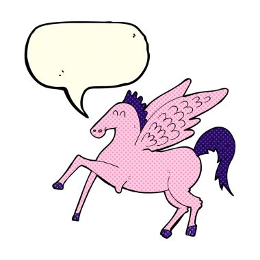 Konuşma baloncuklu çizgi film Pegasus