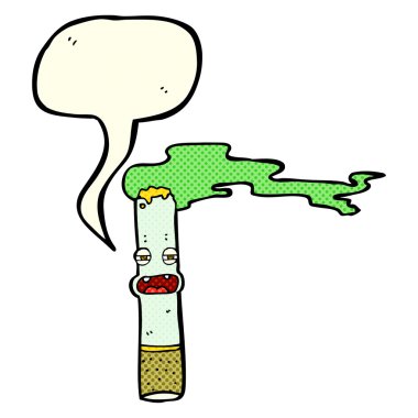 çizgi film esrar karakteri ile konuşma balonu