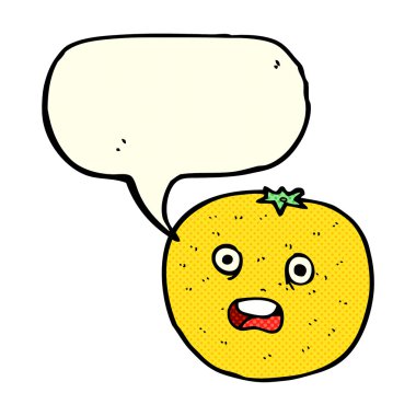 çizgi film orange ile konuşma balonu