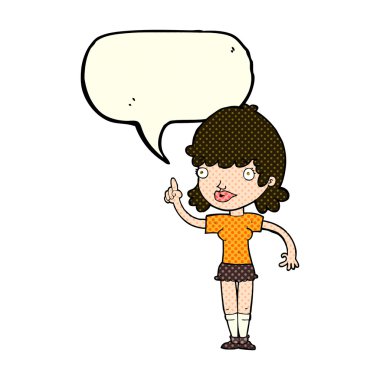 konuşma balonu fikirle kadınla çizgi film