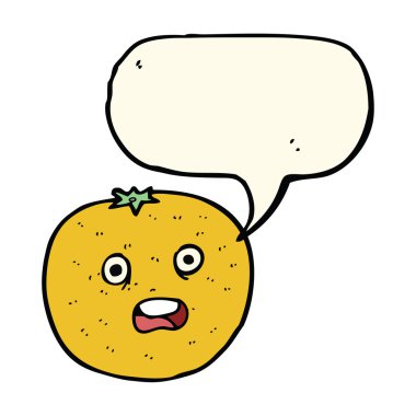 çizgi film orange ile konuşma balonu