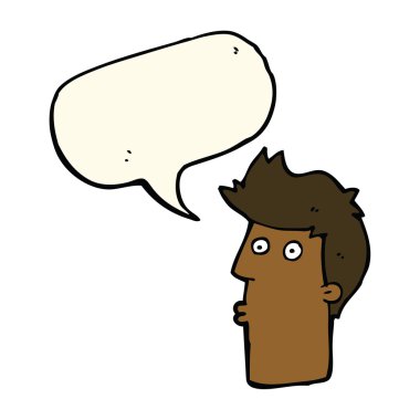 Çizgi film adamı konuşma balonuyla şaşırttı.