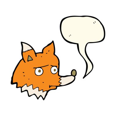 çizgi film mutsuz fox ile konuşma balonu