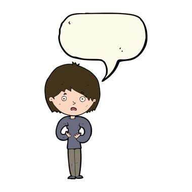 Kim bana yapma çizgi film kadın mı? konuşma balonu ile jest