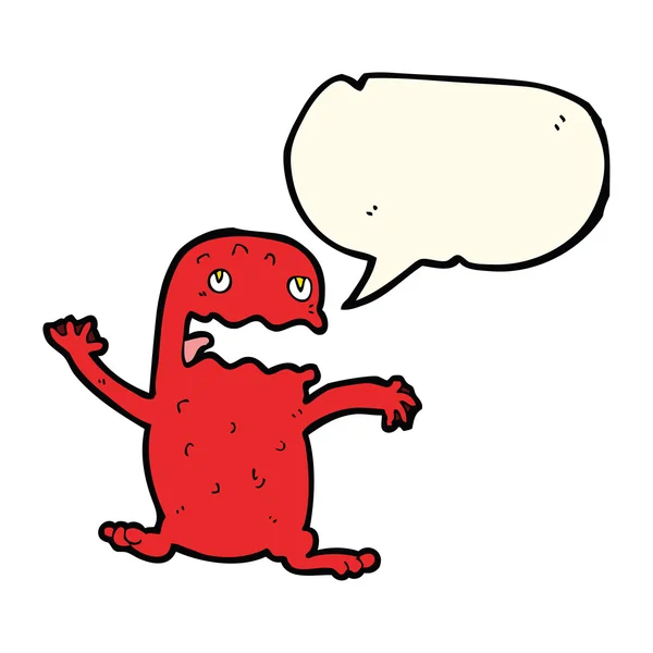 卡通搞笑青蛙与讲话泡泡 — 图库矢量图片