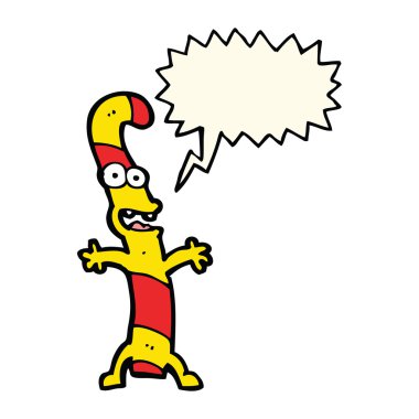 Konuşma balonlu şeker kamışı.