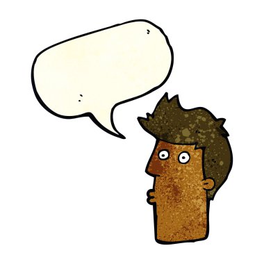 Çizgi film adamı konuşma balonuyla şaşırttı.