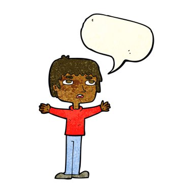 çizgi filmdeki sinirli adam konuşma baloncuğu ile