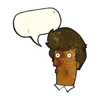 çizgi film konuşma baloncuğu ile şaşırmış ifade