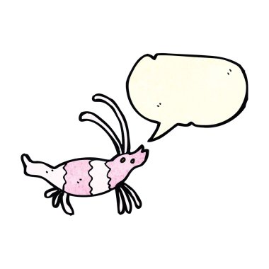 Konuşma balonlu karides