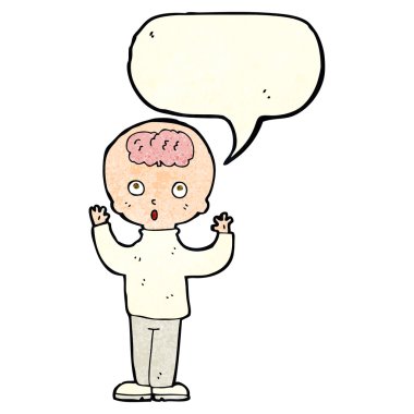 Konuşma baloncuğu ile çizgi film dehası