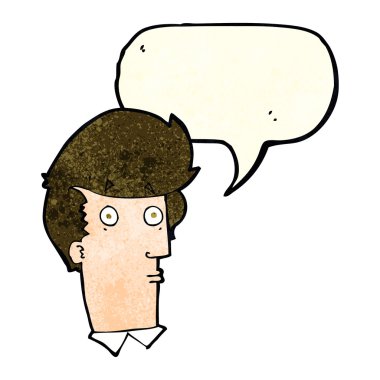 çizgi film konuşma baloncuğu ile şaşırmış ifade