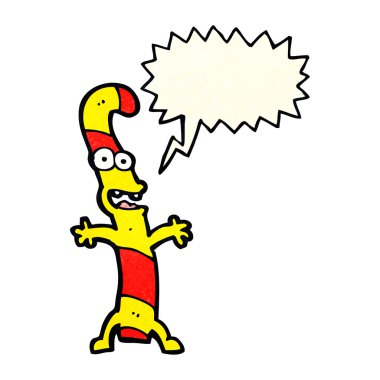 Konuşma balonlu şeker kamışı.