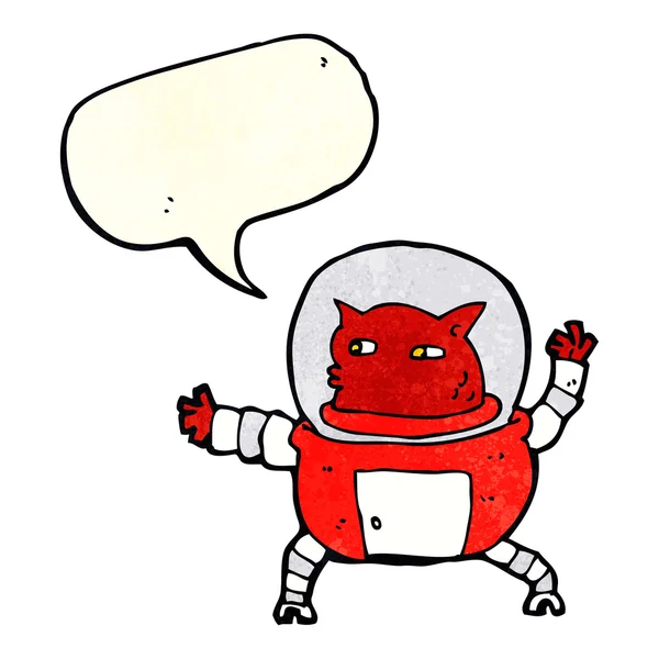 Uzaylı karikatür konuşma balonu — Stok Vektör