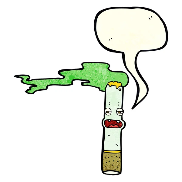 Cartoon marijuana character with speech bubble — Stock Vector
