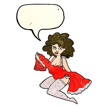 çizgi film kadın konuşma balonu ile değiştirme