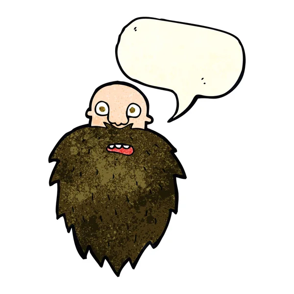 çizgi film sakallı adam konuşma baloncuğu ile