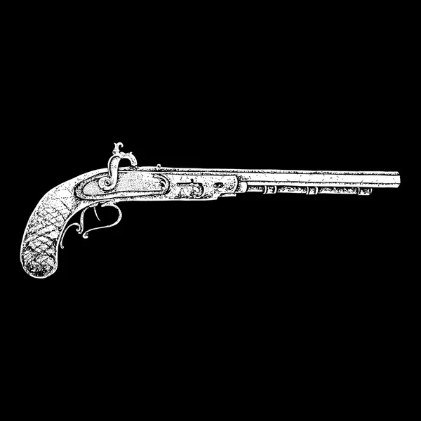 Eski tabanca — Stok Vektör