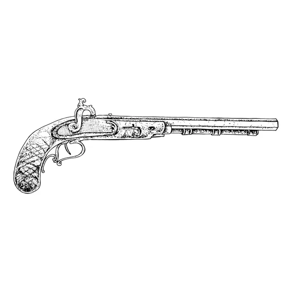 Eski tabanca — Stok Vektör