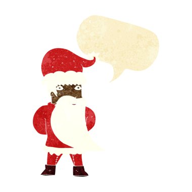 Konuşma balonlu çizgi film Noel Baba