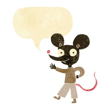 fare ile konuşma balonu sallayarak çizgi film