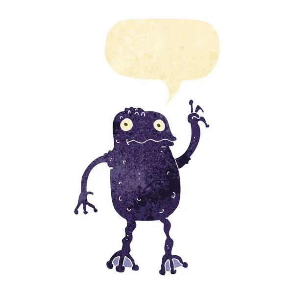 Kreskówka trujące żaby z dymek — Wektor stockowy