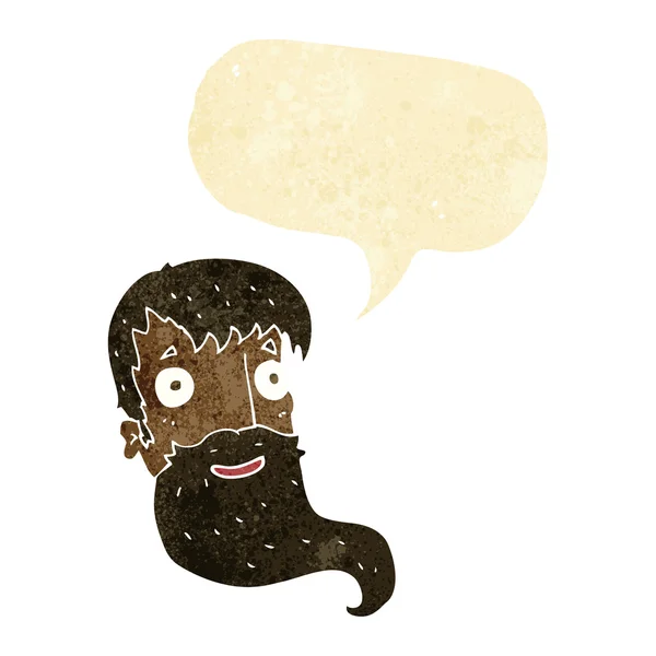 漫画の髭を生やした男 — ストックベクタ