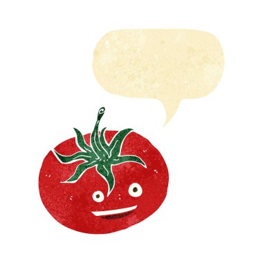çizgi film domates ile konuşma balonu