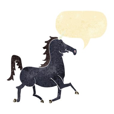 Konuşma baloncuklu tek boynuzlu at.