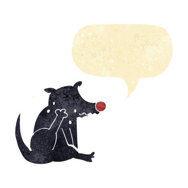 çizgi film köpekleri konuşma baloncuğuyla kaşınıyor