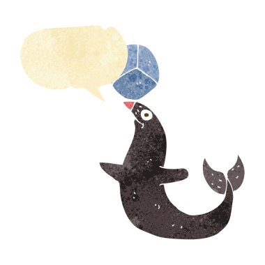 karikatür konuşma baloncuğuyla mühür basıyor