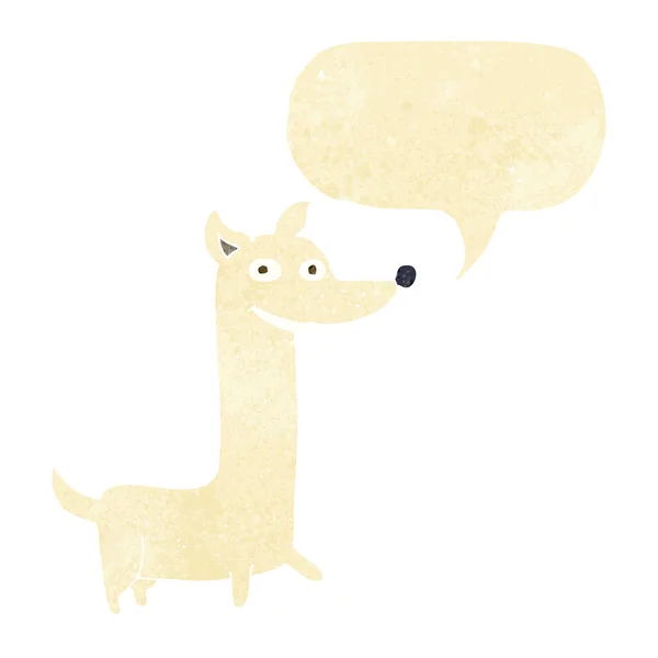 Konuşma balonlu komik çizgi film köpeği. — Stok Vektör