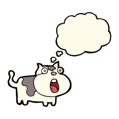 çizgi film kediyi düşünce baloncuğuyla şok etti