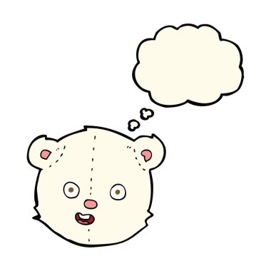 düşünce balonu kafayla Polar ayıcık çizgi film