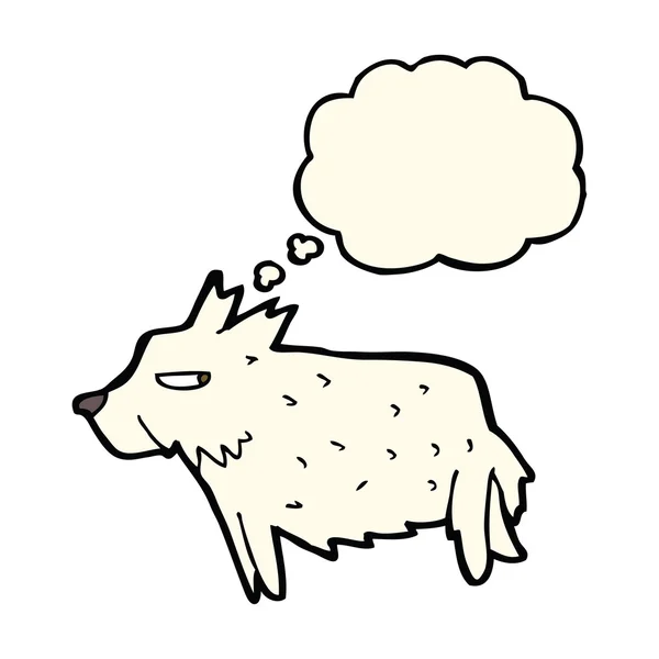 Cartoon Terrier mit Gedankenblase — Stockvektor