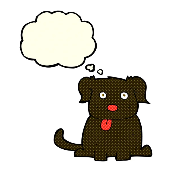 Cartoon dog with thought bubble — Stock Vector