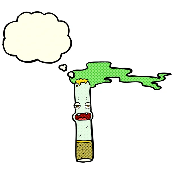 Marijuana seriefiguren med tankebubbla — Stock vektor