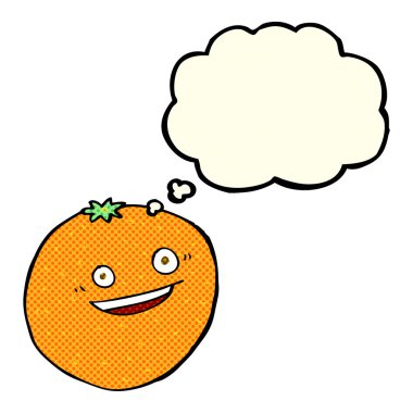 kabarcık mutlu karikatür ile portakal sanıyordum