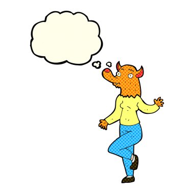 çizgi film dans fox kadınla düşünce balonu