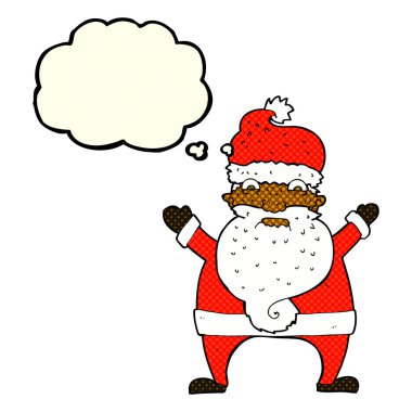 Çizgi film Noel Baba 'yı düşünce balonuyla strese soktu.